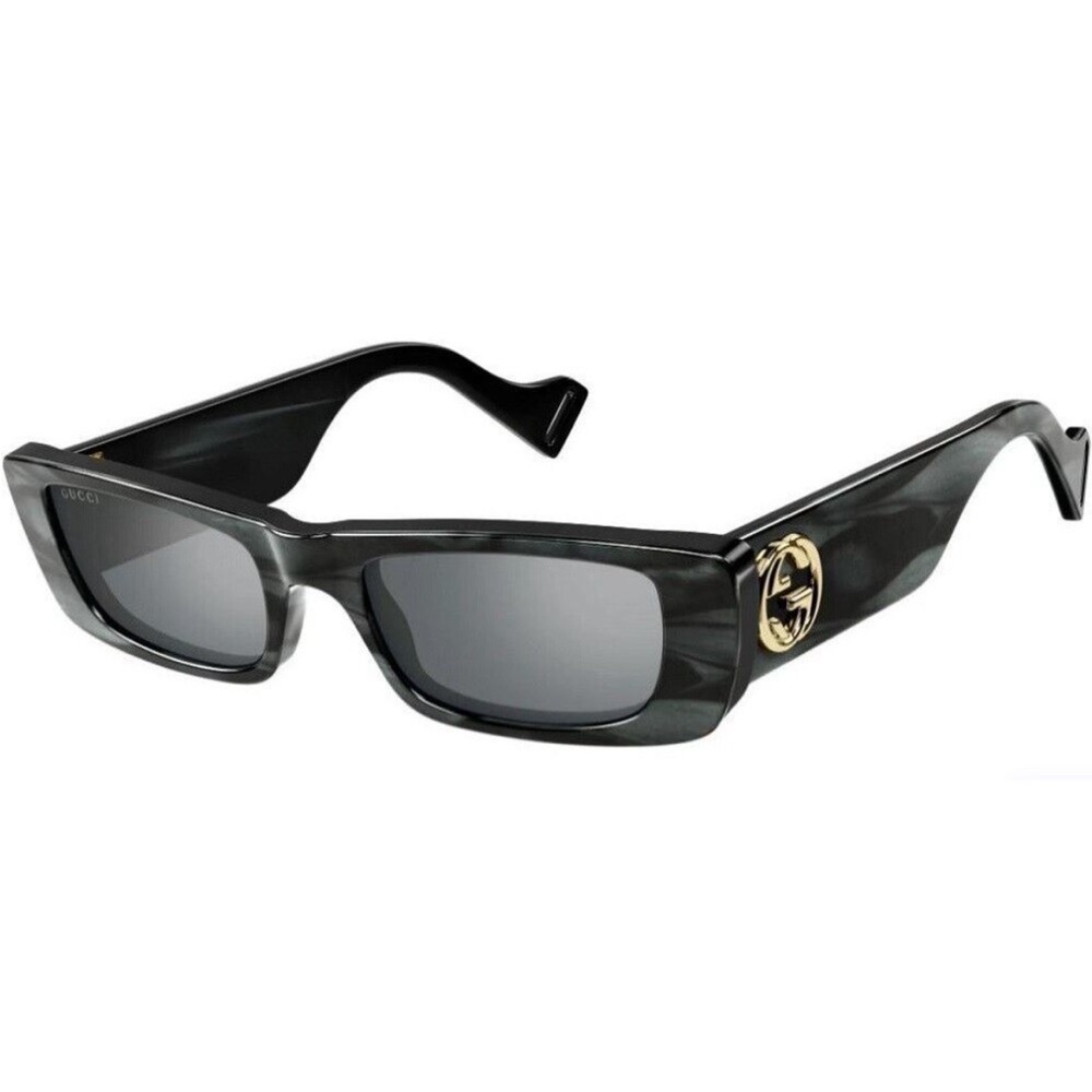 Gucci Rectangular Sunglasses GG0516S-013
Grey Frame Silver Mirrored Lenses